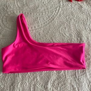 One shoulder bikini top